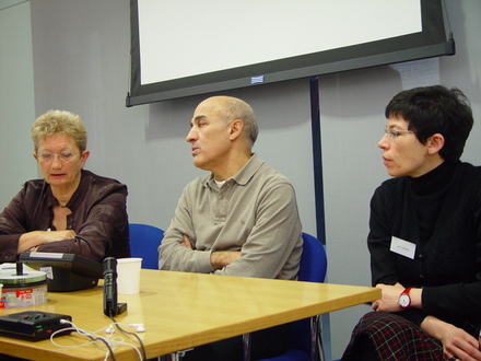 Dr Carrie Tarr, Abdelkrim Bahloul and Dr Leila Wimmer