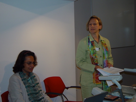 Professor Deniz Göktürk with Dr Claudia Sternberg